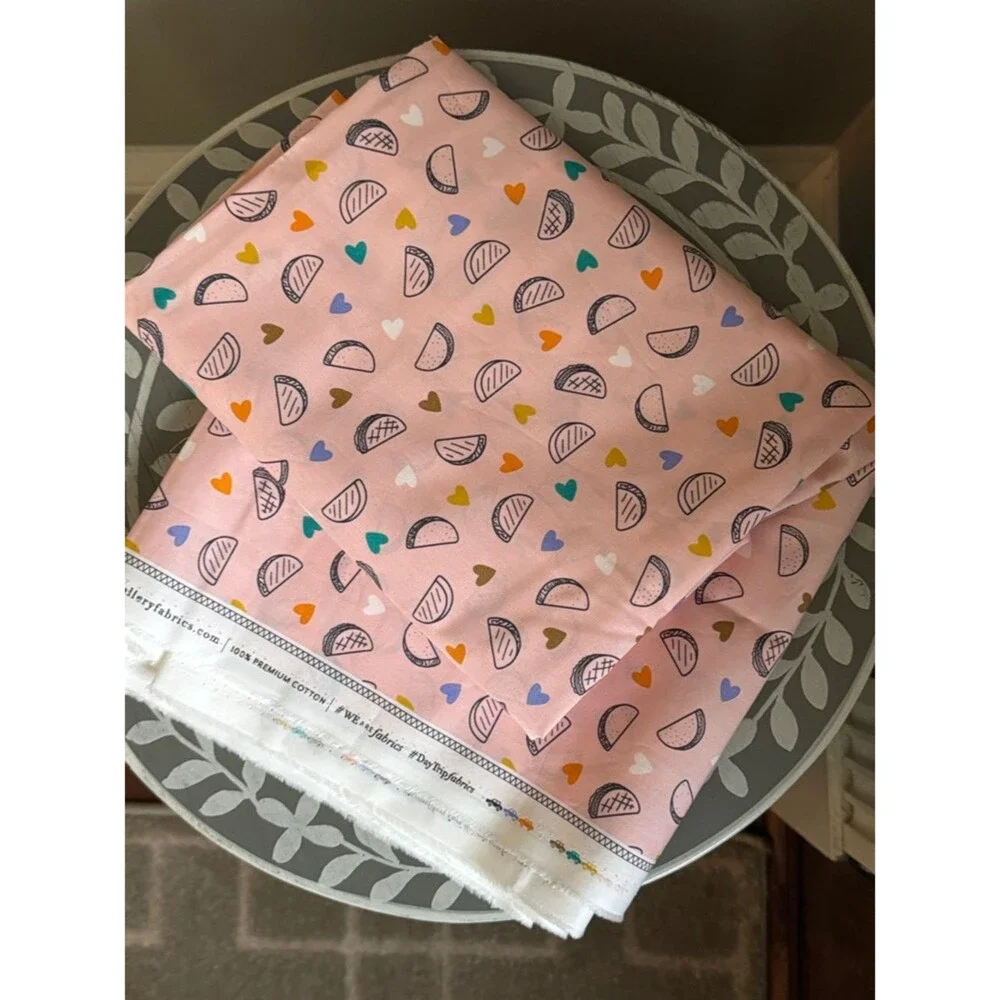 Art Gallery Cotton Fabric Day Trip Taco Love by Dana Willard 1 yard & 30”